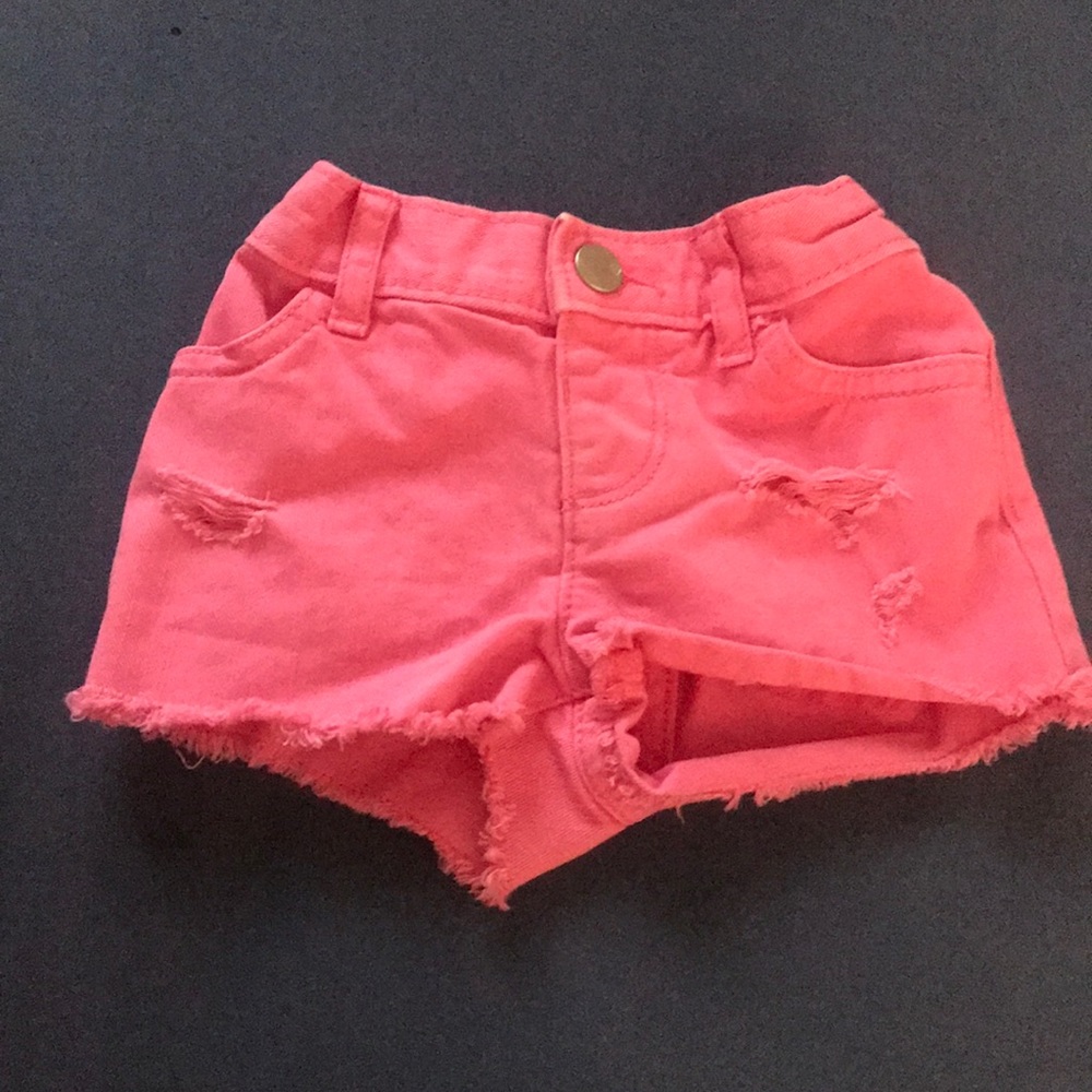 Childrens Place Distressed Shorts 6-9mos
